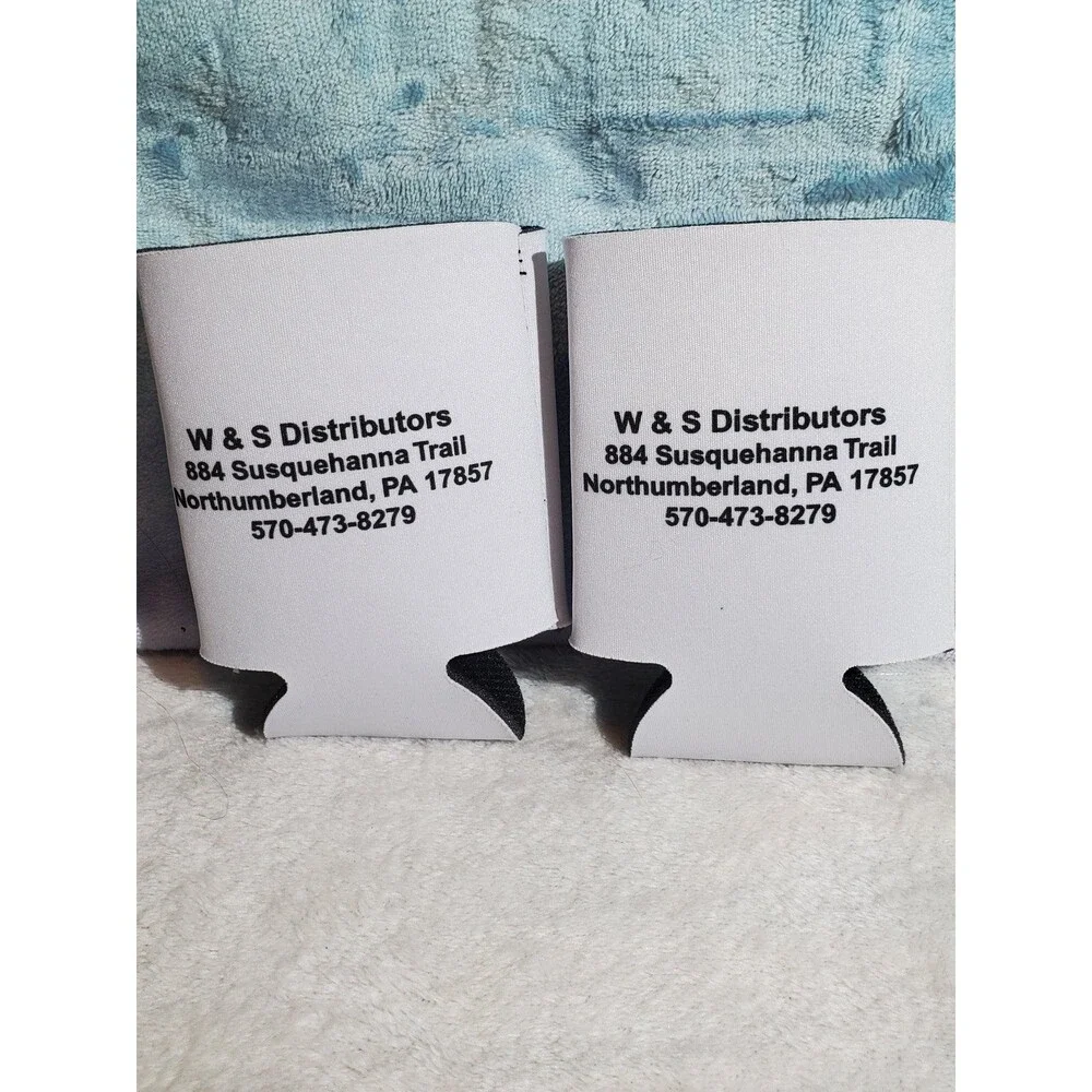 Lot Of 2 W & S Distibutors Pennsylvania Beer Coolers Koozie Thanksgiving NEW